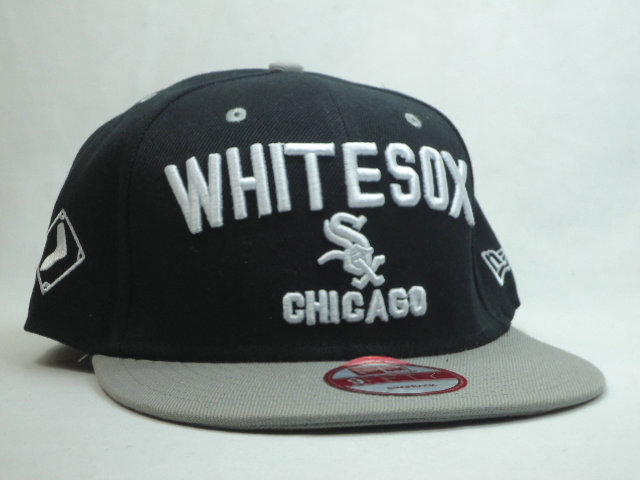 Chicago White Sox Black Snapback Hat SF